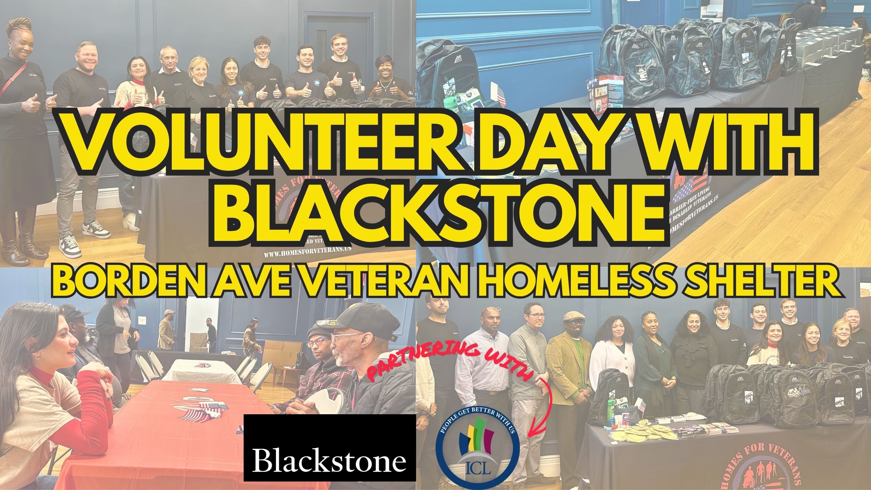 PARTNERING WITH BLACKSTONE AND BLACKSTONE CHARITABLE TO BRING JOY TO HOMELESS VETERANS ON VETERANS DAY