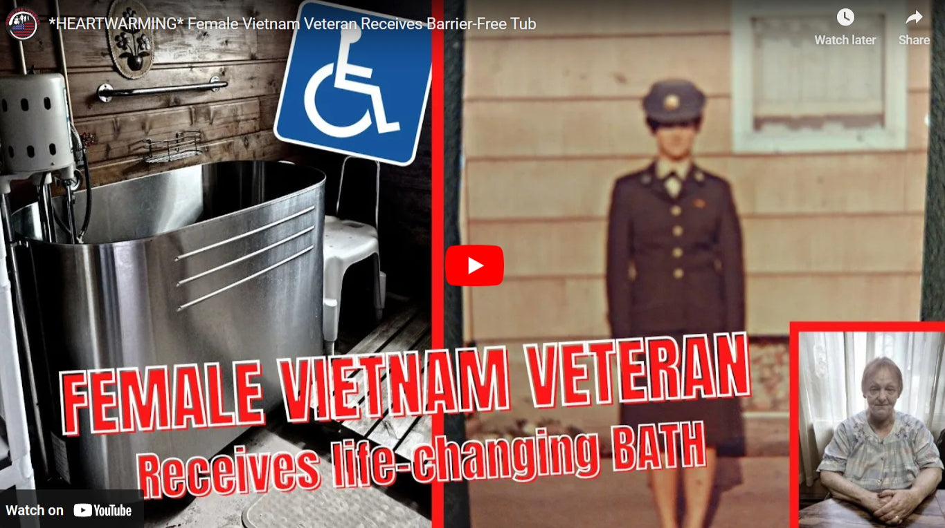 Accessible Tub for Female Vietnam Veteran